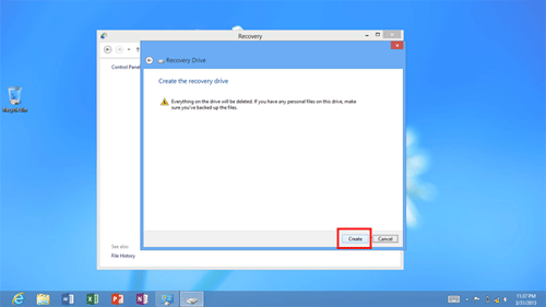 Windows 8 Create Recovery Drive